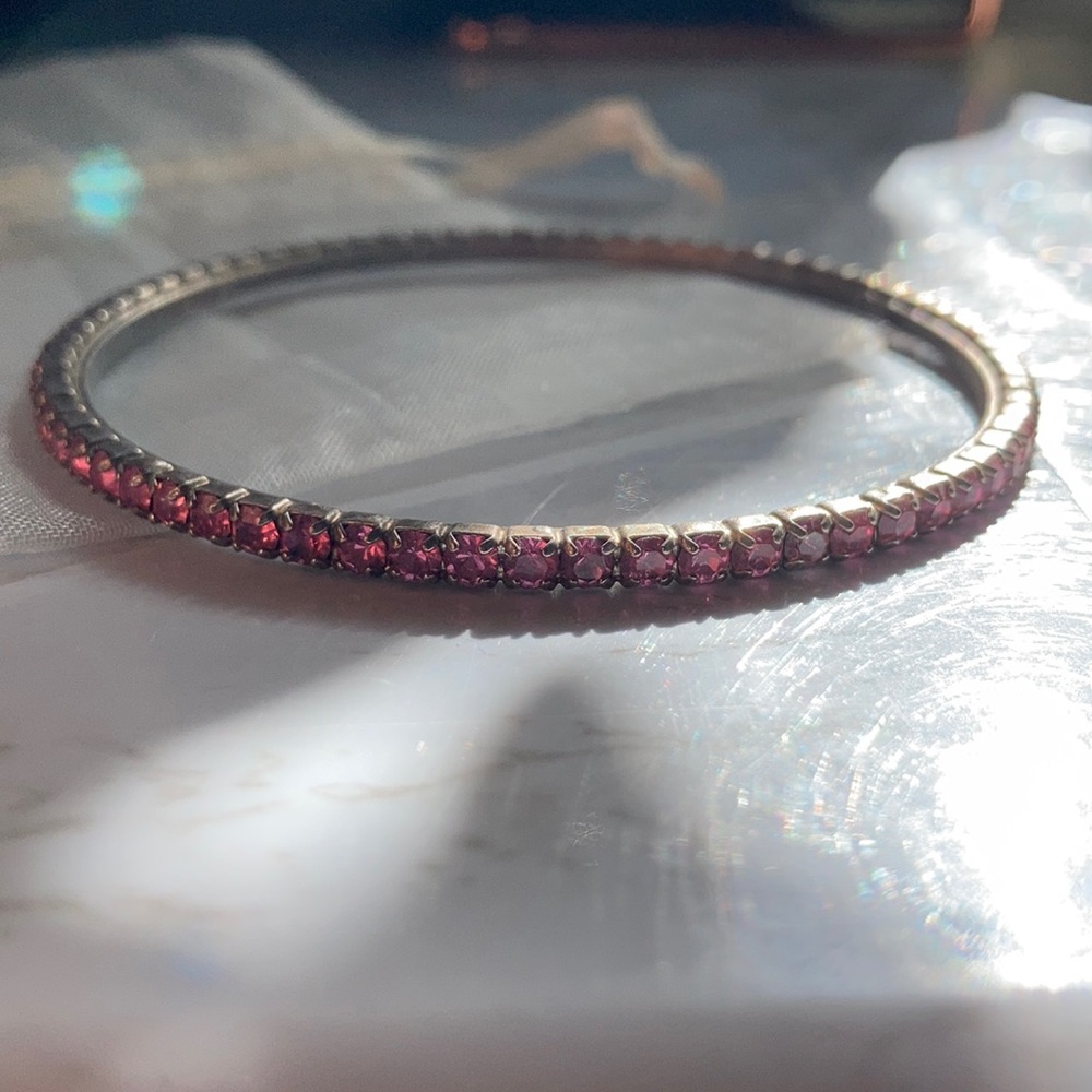 Aldo Pink Crystal Studded Bangle